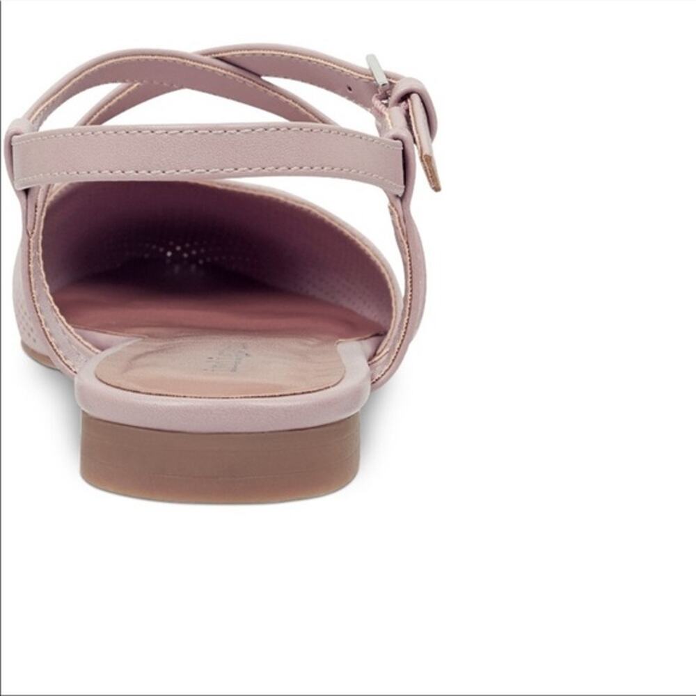 Indigo Rd. Genetic Pointed Toe Vegan Friendly Slingback Flats blush pink sz 6 - Picture 3 of 8